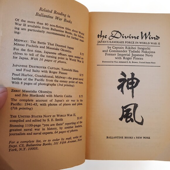 VTG 1970 Mass Market Paperback The Divine Wind: Japan's Kamikaze Force in WWII - Picture 6 of 16